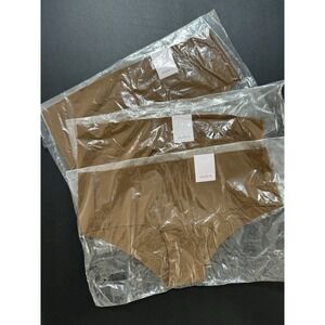 Auden Women's Panties Size S (4-6) Pack Of 3 Mocha NWT
